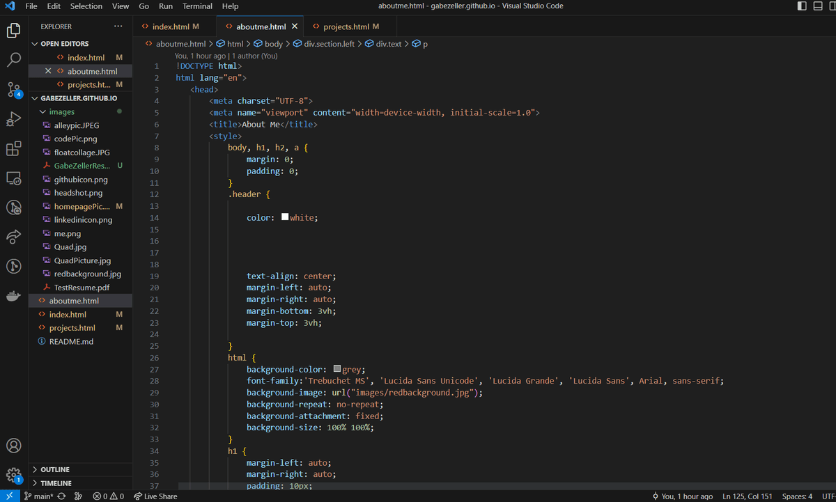 Portfolio Website (Old)