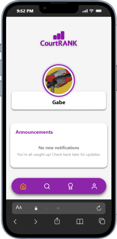 CourtRank App (Beta)